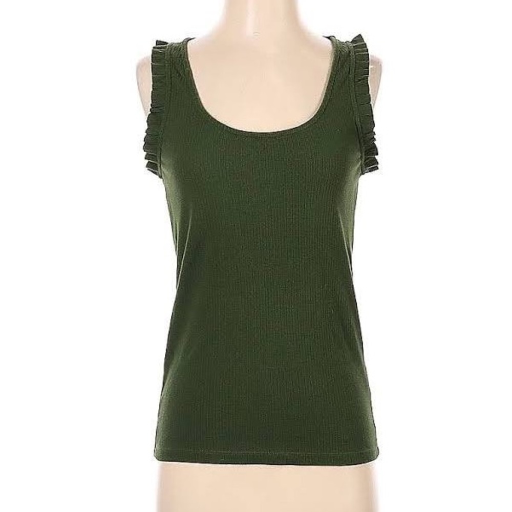 J.crew ruffle tank